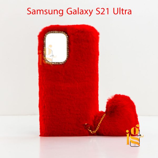 گارد فانتزی آویز قلب موبایل سامسونگ S21 Ultra