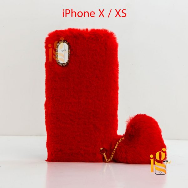 گارد فانتزی آویز قلب موبایل آیفون X / XS
