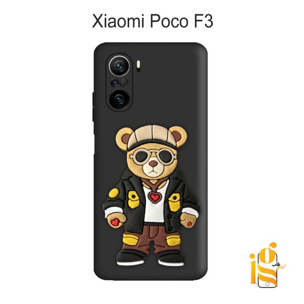 قاب موبایل پسرانه خرس گنگ استایل برای گوشی شیائومی پوکو Poco F3