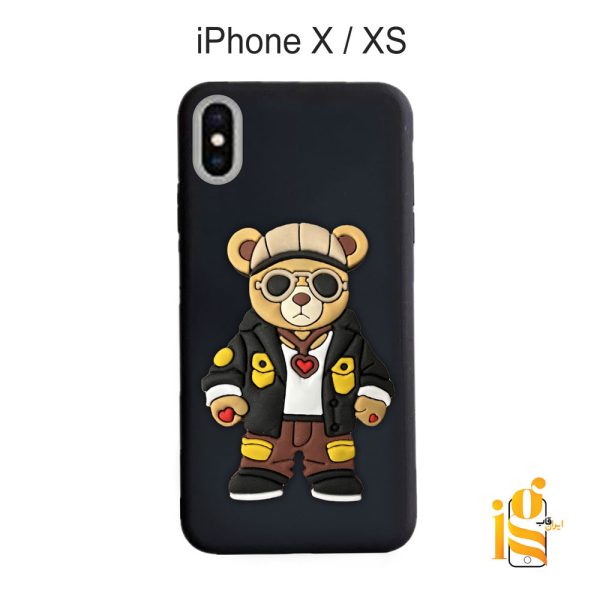 قاب موبایل پسرانه خرس گنگ استایل برای گوشی اپل آیفون X / XS