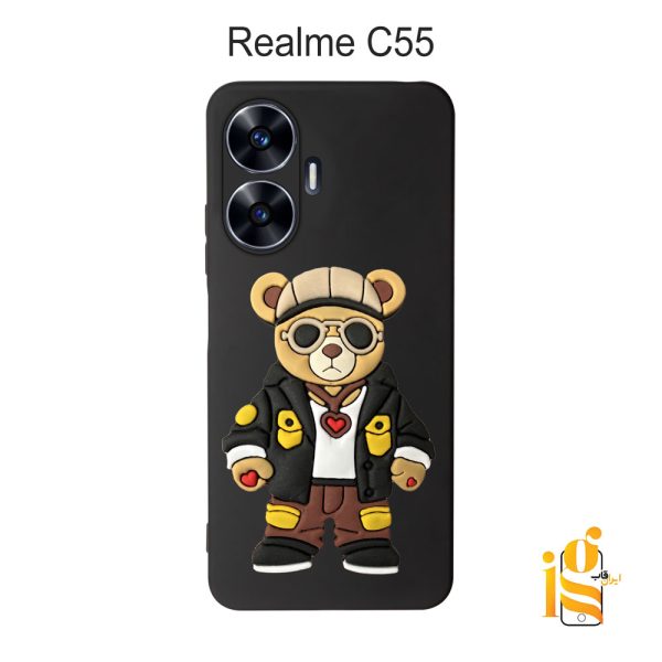 قاب موبایل پسرانه خرس گنگ استایل برای گوشی ریلمی realme C55