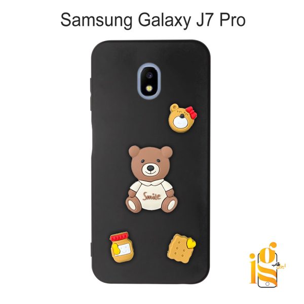 قاب دخترانه خرس پاستیلی برای موبایل سامسونگ J7 Pro