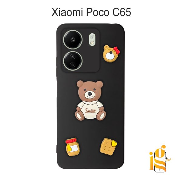 قاب دخترانه خرس پاستیلی برای موبایل شیایومی پوکو Poco C65