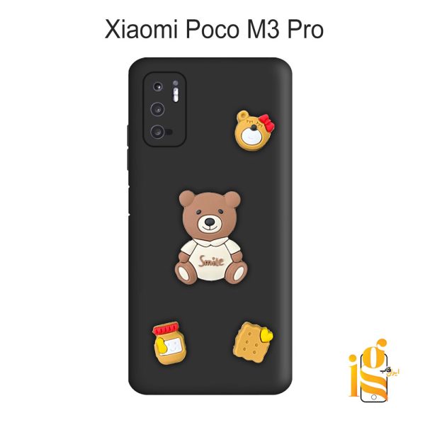 قاب دخترانه خرس پاستیلی برای موبایل شیایومی پوکو Poco M3 Pro