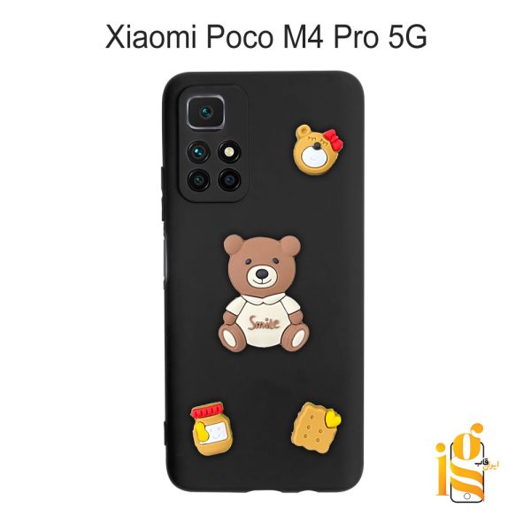 قاب دخترانه خرس پاستیلی برای موبایل شیایومی پوکو Poco M4 Pro 5G