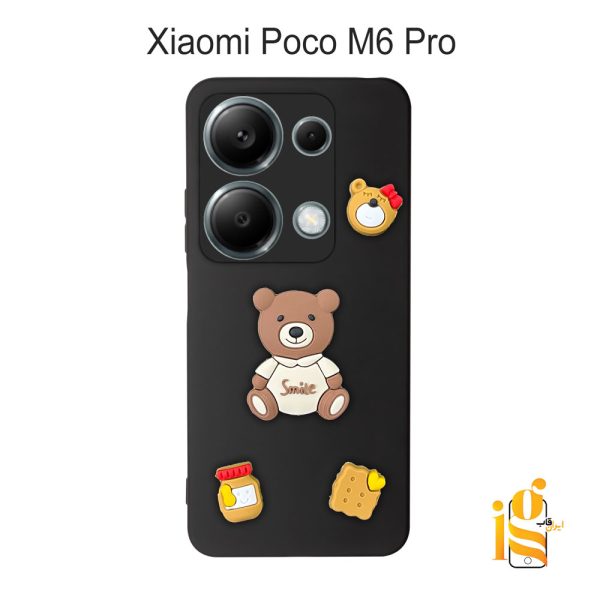 قاب دخترانه خرس پاستیلی برای موبایل شیایومی پوکو Poco M6 Pro