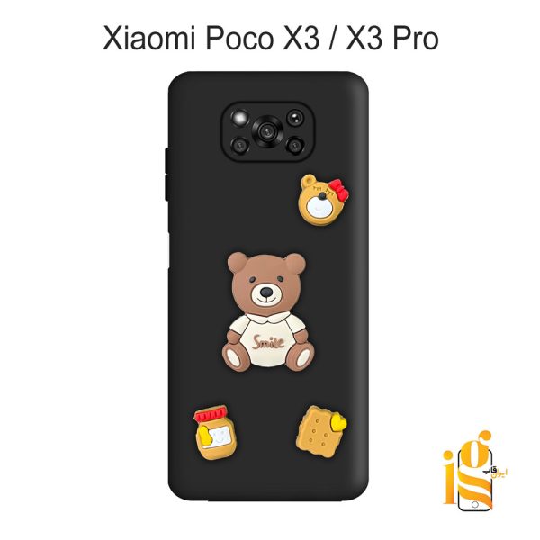 قاب دخترانه خرس پاستیلی برای موبایل شیایومی پوکو Poco X3 / X3 Pro