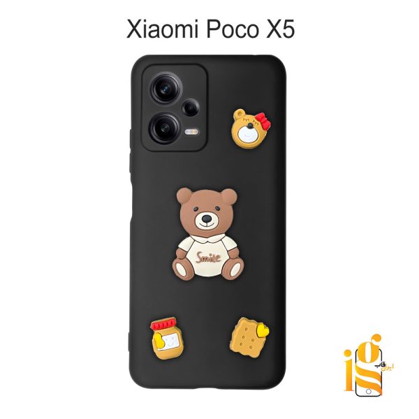 قاب دخترانه خرس پاستیلی برای موبایل شیایومی پوکو Poco X5