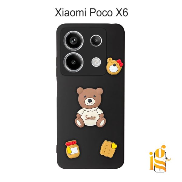 قاب دخترانه خرس پاستیلی برای موبایل شیایومی پوکو Poco X6