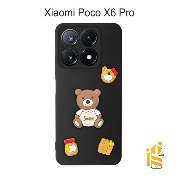 قاب دخترانه خرس پاستیلی برای موبایل شیایومی پوکو Poco X6 Pro