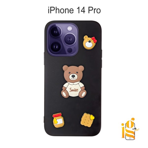 قاب دخترانه خرس پاستیلی برای موبایل اپل ایفون iPhone 14 Pro