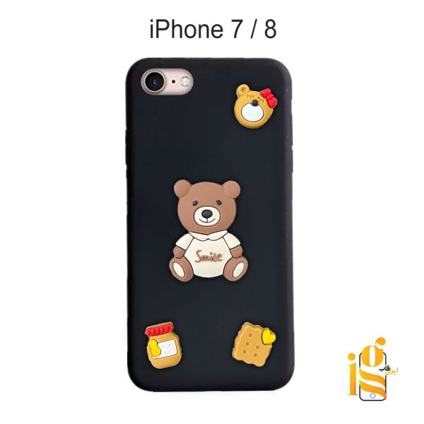 قاب دخترانه خرس پاستیلی برای موبایل اپل ایفون iPhone 7 / 8
