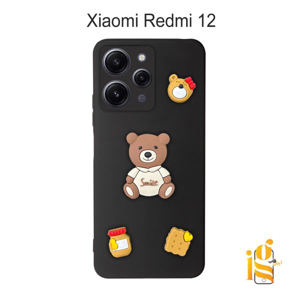 قاب دخترانه خرس پاستیلی برای موبایل شیایومی ردمی Redmi 12