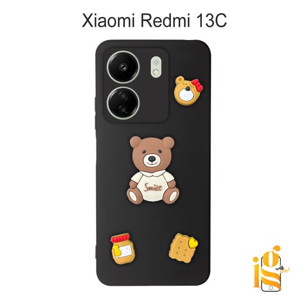 قاب دخترانه خرس پاستیلی برای موبایل شیایومی ردمی Redmi 13C