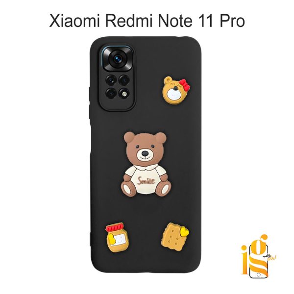 قاب دخترانه خرس پاستیلی برای موبایل شیایومی ردمی نوت Redmi Note 11 Pro