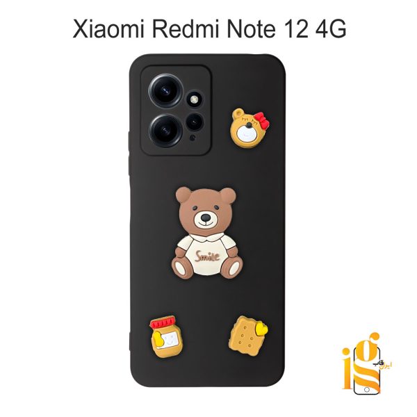 قاب دخترانه خرس پاستیلی برای موبایل شیایومی ردمی نوت Redmi Note 12 4G