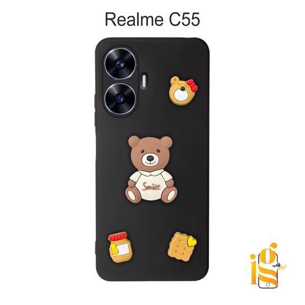 قاب دخترانه خرس پاستیلی برای موبایل ریلمی Realme C55
