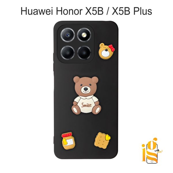 قاب دخترانه خرس پاستیلی برای موبایل هواوی آنر Honor X5B Plus