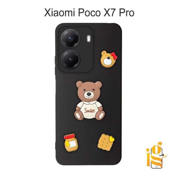 قاب دخترانه خرس پاستیلی برای موبایل شیایومی پوکو Poco X7 Pro