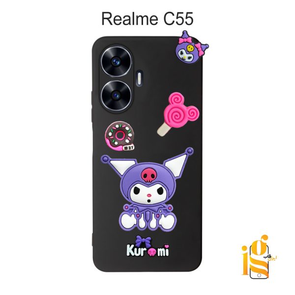 گارد گوشی عروسکی کرومی برای موبایل ریلمی Realme C55