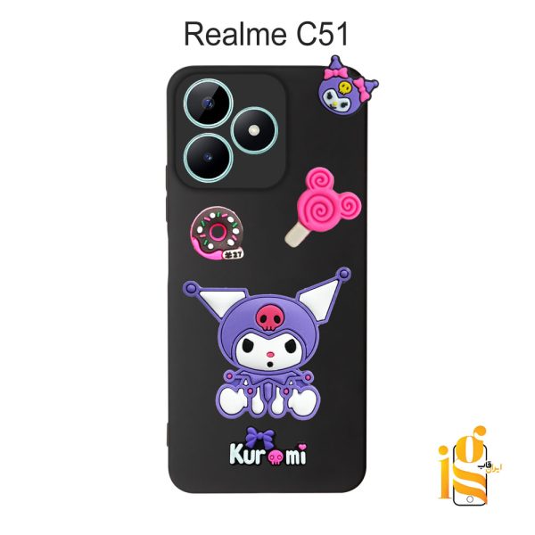گارد گوشی عروسکی کرومی برای موبایل ریلمی Realme C51
