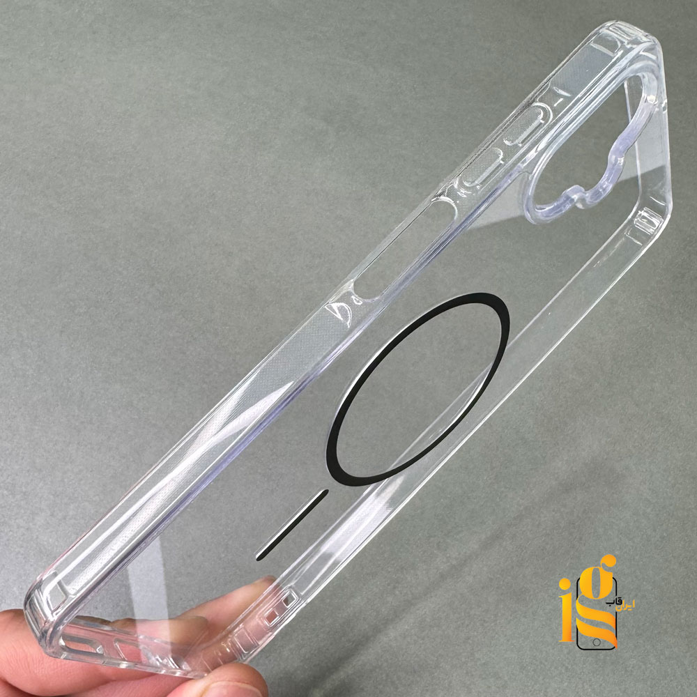 قاب گوشی شفاف مگ سیف سامسونگ A06-Clear-Magsafe-Case گارد موبایل شفاف مگ سیف سامسونگ A06
