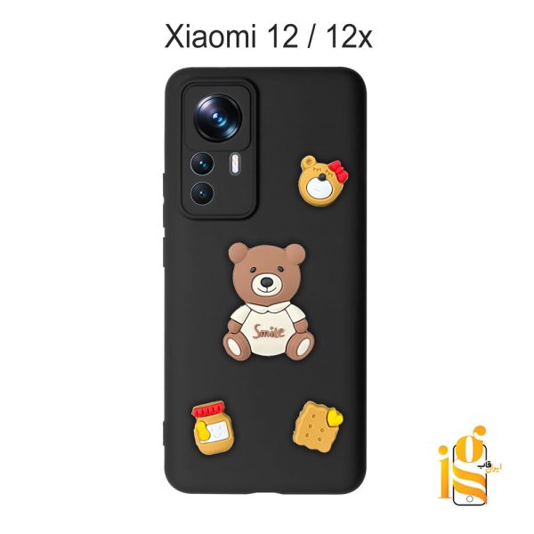 قاب دخترانه خرس پاستیلی برای موبایل شیایومی 12 / 12X
