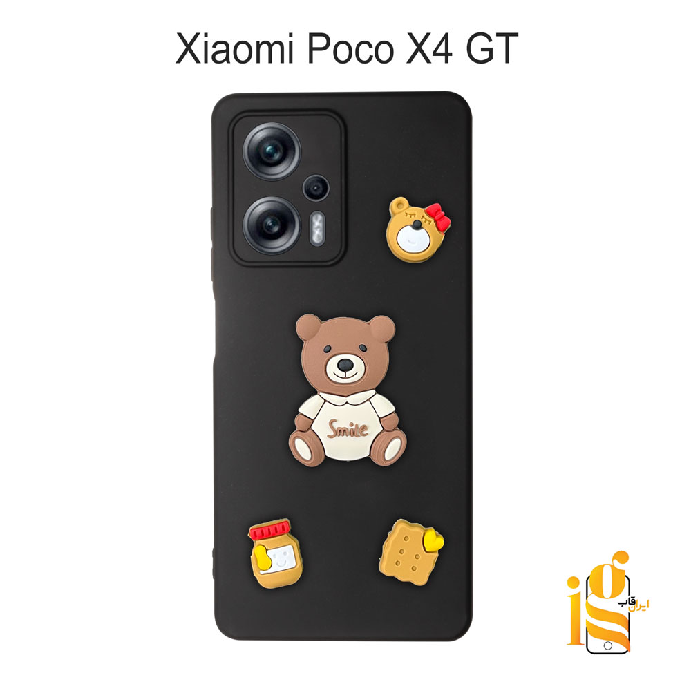 قاب دخترانه خرس پاستیلی برای گوشی شیائومی پوکو Poco X4 GT قاب دخترانه خرس پاستیلی برای موبایل شیایومی پوکو Poco X4 GT