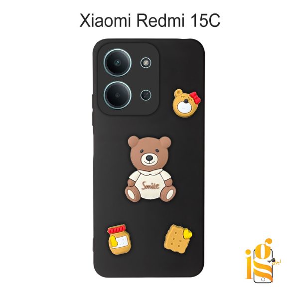 قاب دخترانه خرس پاستیلی برای موبایل شیایومی ردمی Redmi 15C